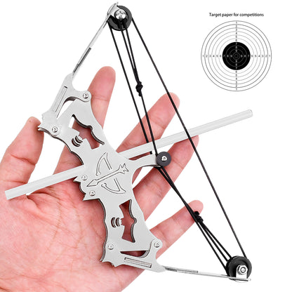 Eagle mini compound bow front view – metal skill training set for teens