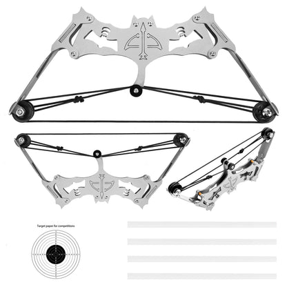 Side profile of Eagle metal mini bow showing compact frame and precision mechanism