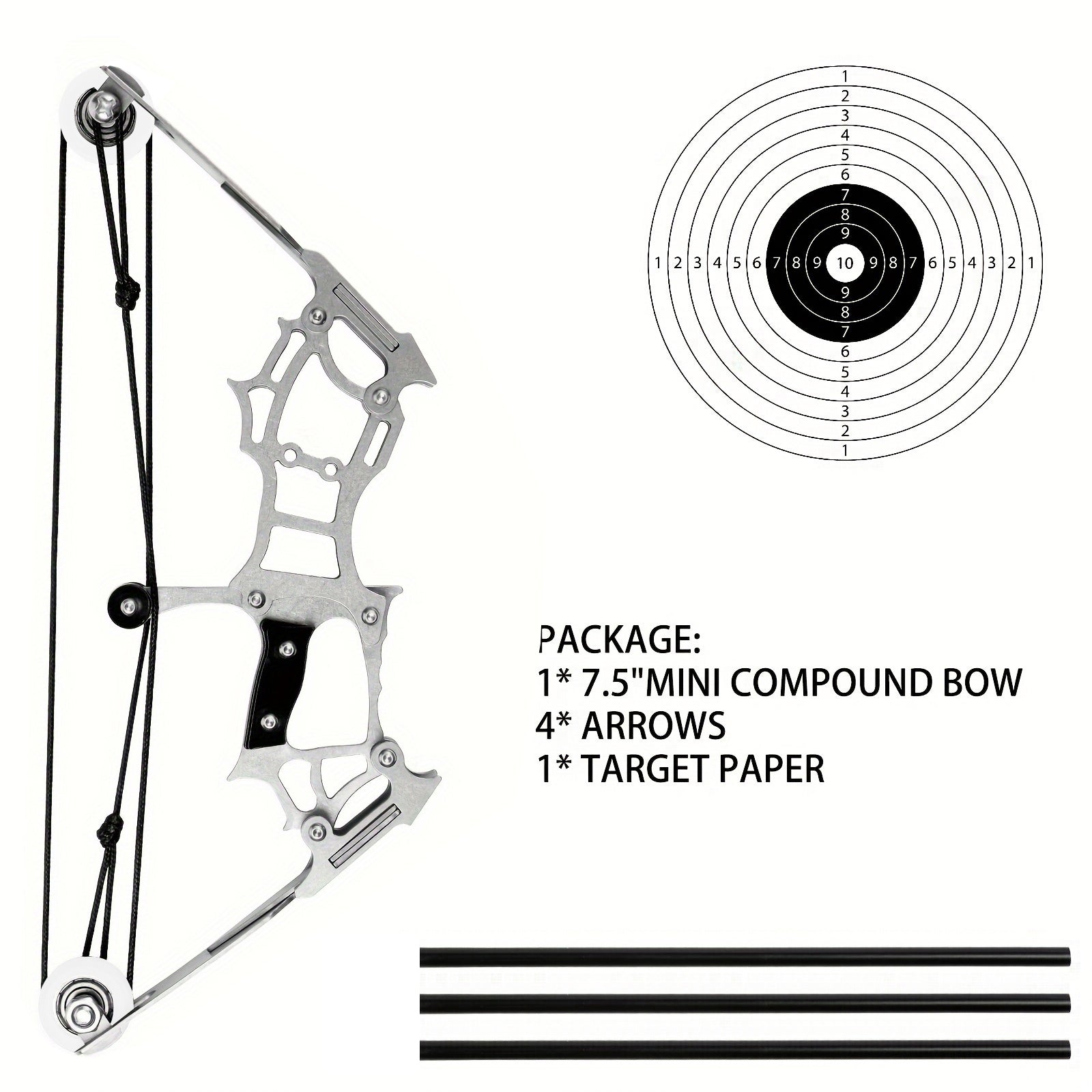 Indoor and backyard target training session with Shadow mini compound bow – teen skill challenge toy