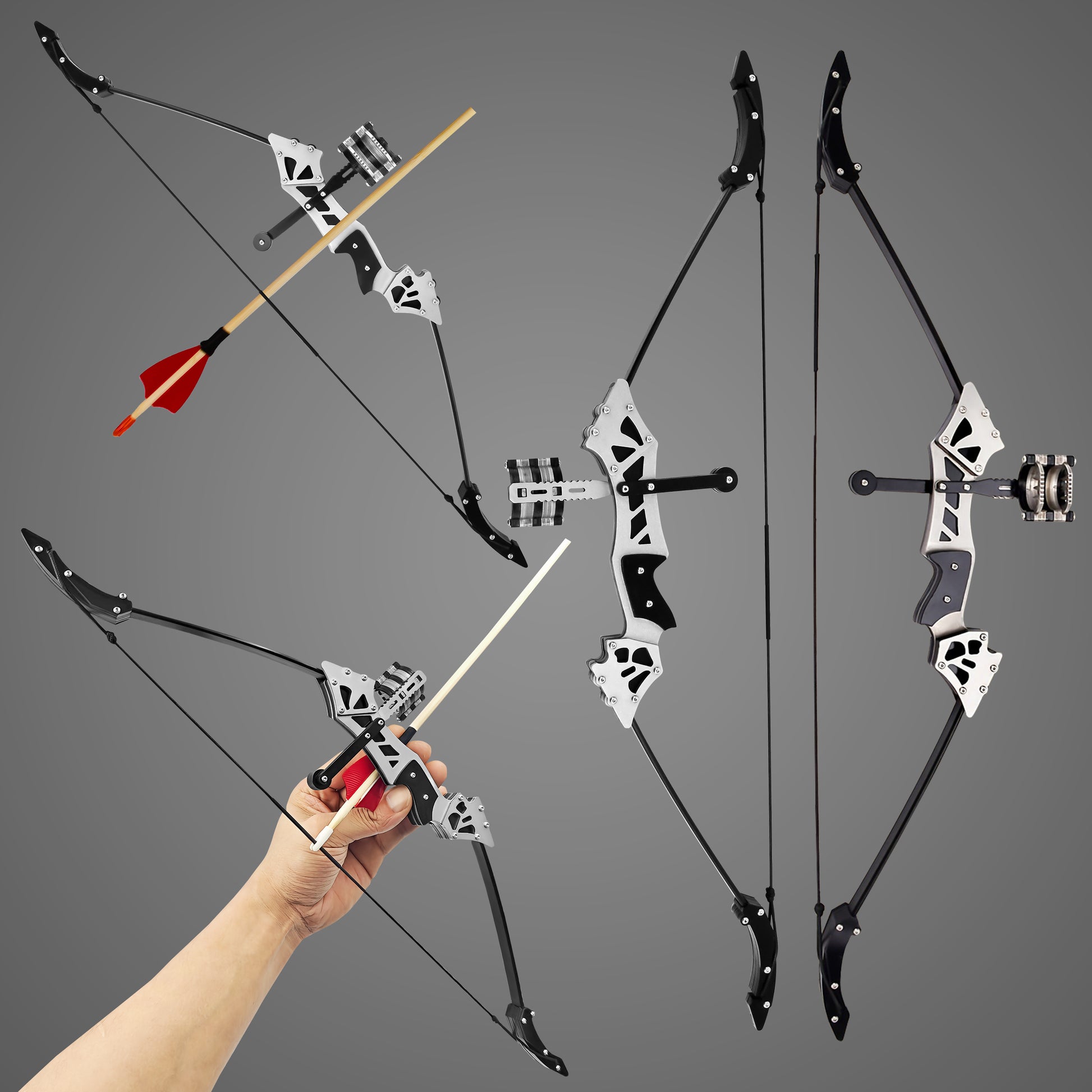 Side profile of Wooden Recurve bow showing wood-frame design and smooth draw mechanics