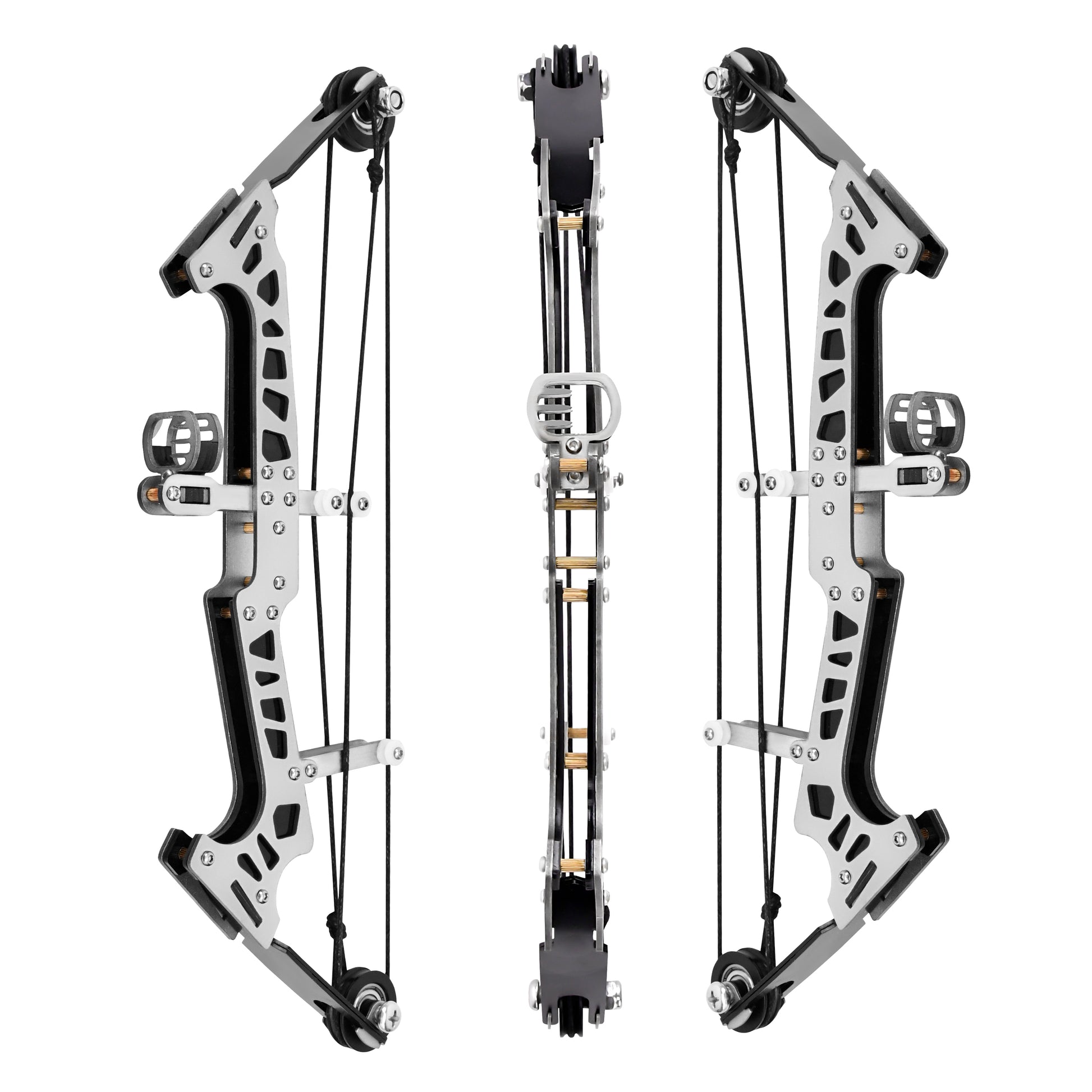 Training arrows and accessories included with Micro-Horse Laser mini compound bow – safe tip option with laser-aim setup