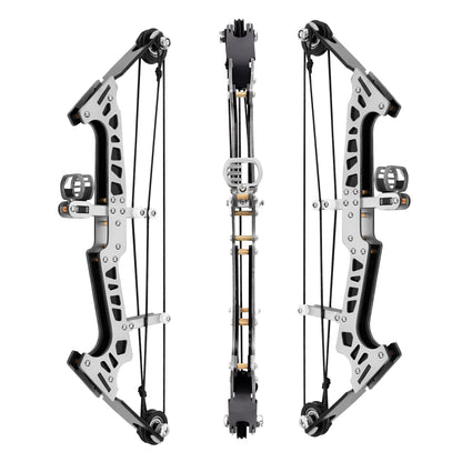 Training arrows and accessories included with Micro-Horse Laser mini compound bow – safe tip option with laser-aim setup