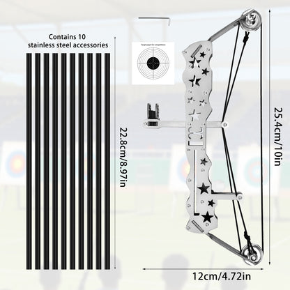 Training arrows and accessories included with Grand Majoris mini recurve bow – safe tip option for teen target practice