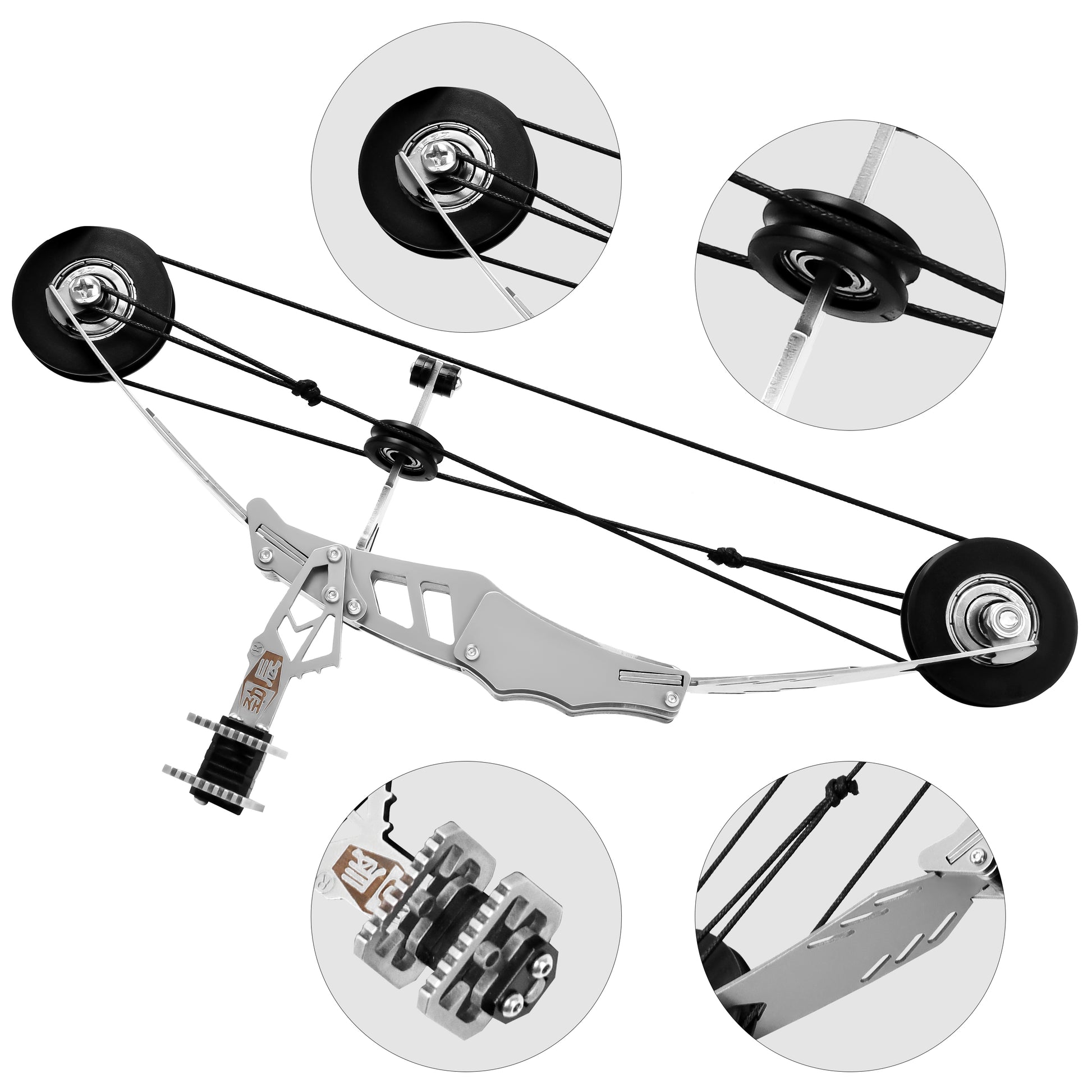 Training arrows and accessories included with Warlord mini compound bow – safe tip option for teen target drills