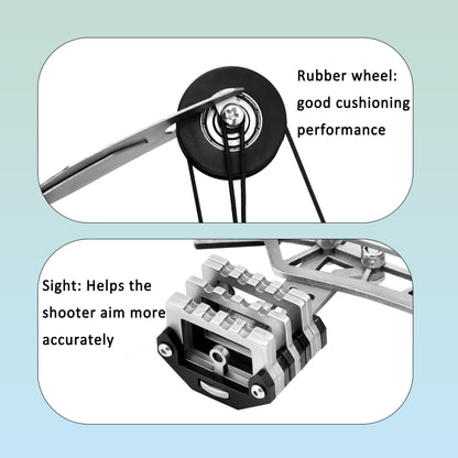 Training arrows and accessories included with Battleship mini compound bow – safe metal-tip option