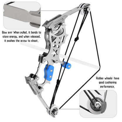 Training arrows and accessories included in Daybreak Star target practice set