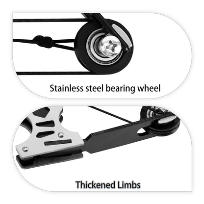 Indoor and backyard target training session with Micro-Horse Laser mini compound bow – teen skill challenge toy