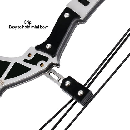 Compact handheld archery skill play bow, suitable for backyard and indoor target shooting
