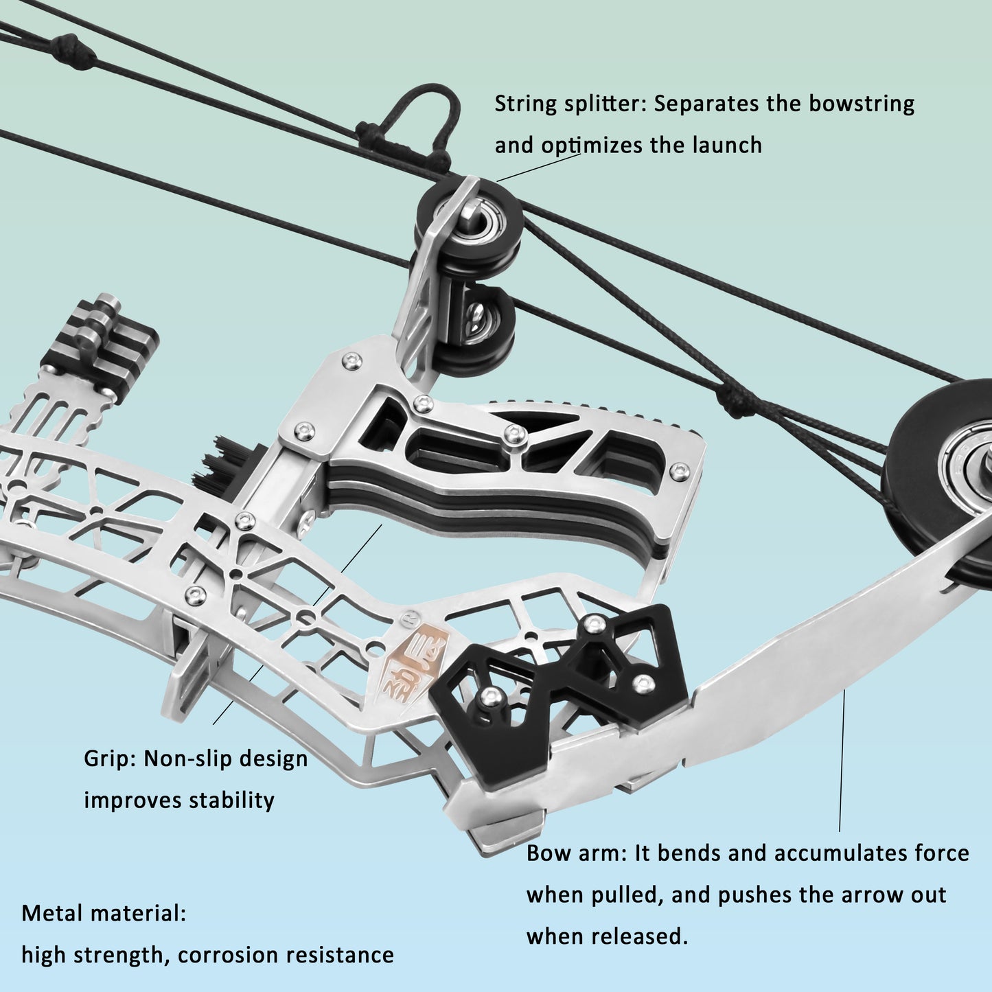 Indoor and outdoor target training with Battleship mini compound bow for teens