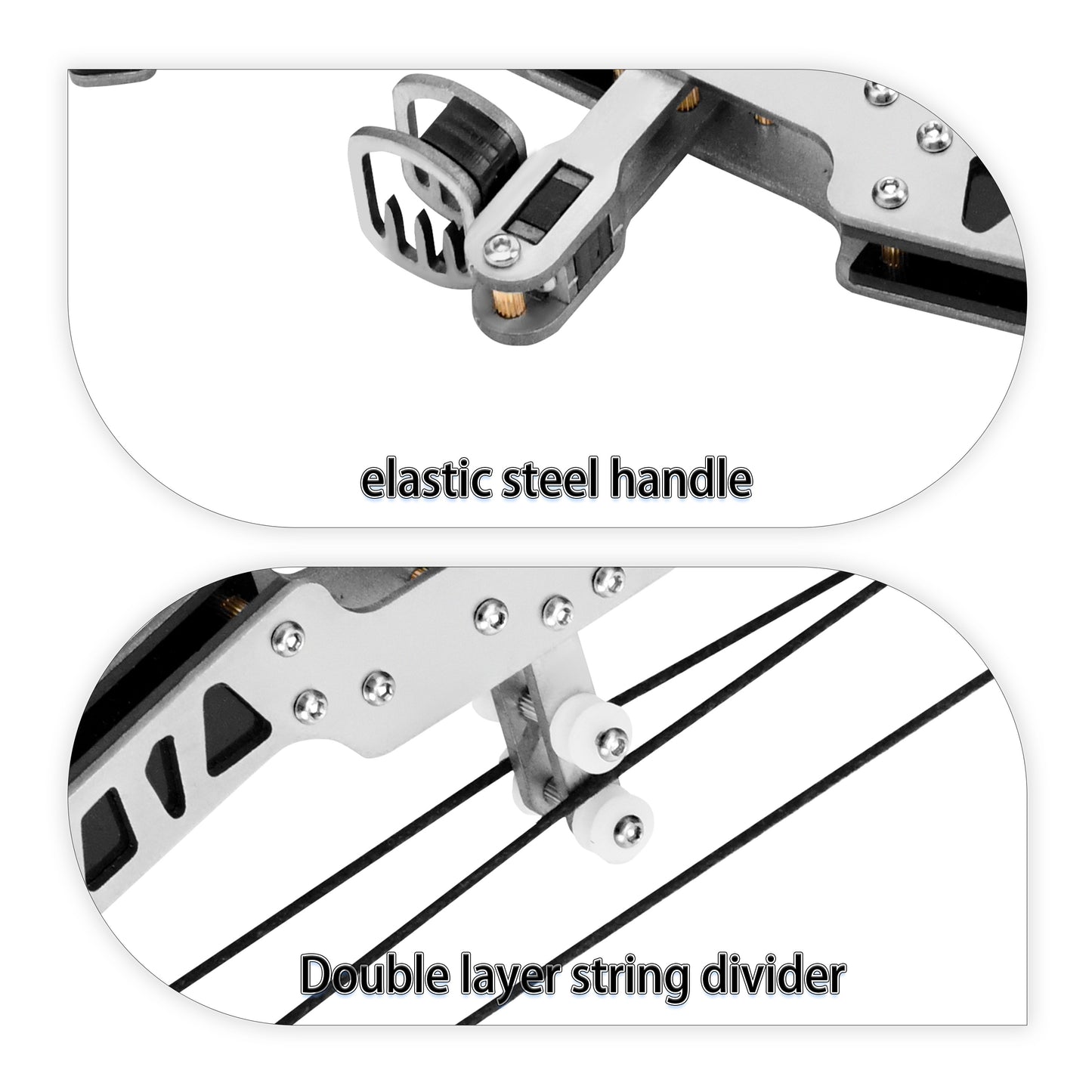 Cyzarize Micro-Horse Laser full set layout with mini bow, arrows, laser module and target paper – skill archery training set